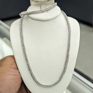 925 Sterling Silver Sparkle Franco Chain 3mm 20 Inches